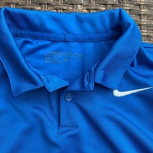 Ike Golf Dri Fit Blue Polo Youth Large